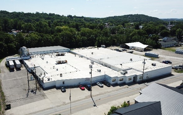 aerial warehouse view